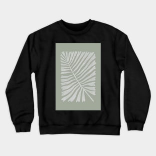 Wild fern leaf in sage green Crewneck Sweatshirt